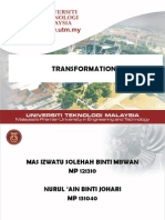 Transformasi Dalam Matematik