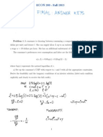 Econ 201 Final 2013