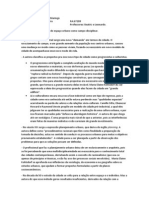 RESUMO - Breve Historico Do Espaço Urbano Como Campo Disciplinar