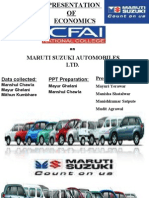 Maruti Suzuki Automobiles LTD.: PPT Preparation: Data Collected: Presentation by