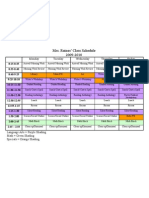 Class Schedule 09-10