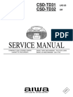 Service Manual: CSD-TD31 CSD-TD32