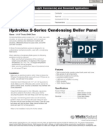 Hydronex S-Series Specification Condensing Boiler Panel