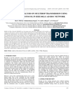 Performance Analysis On Multihop Transmission Using Arp Routing Protocol in Ieee 802.11 Ad Hoc Network