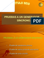 Capitulo 6 - Pruebas A Un Generador Sincrono