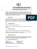 A Format For Marketing Strategy