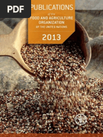 Publications of FAO in 2013