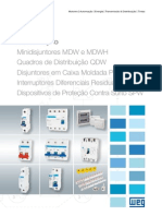 WEG Minidisjuntores MDW Disjuntores em Caixa Moldada Predial DWP Interruptores RDW e Dispositivos SPW 50009824 Catalogo Portugues BR