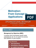 Motivation: From Concept To Applications: Organizational Behavior