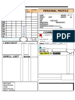 Rolemaster Character Sheet - Non Official