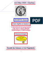 Exercices + Solution Analyse, Algebre