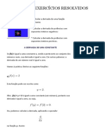 DERIVADAS - EXERCÍCIOS RESOLVIDOS Estudando Física