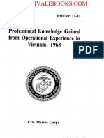 1968 US Marine Corps Professional Knowledge Gained From Operational Experience in Vietnam 270p