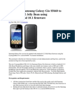 Update The Samsung Galaxy Gio S5660 To Android 4