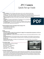 JVC Camera Quick Guide - 0