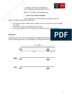 Computer Aided Engineering Space Gass Tutorial Questions (Beam Frames Trusses)