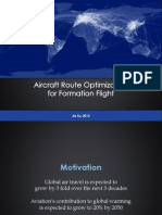 Presentation: Aircraft Route Optimization For Formation Flight