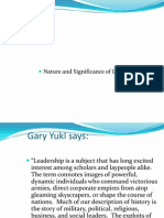 Topic 1.nature and Significance of Leadership