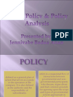 Public Policy and Policy Analysis