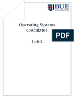 Operating Systems CSCI03I04 Lab 2