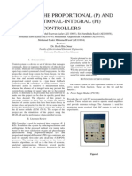 DESIGNING THE PROPORTIONAL (P) AND PROPORTIONAL-INTEGRAL (PI) CONTROLLERS Control System