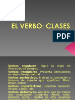 El Verbo: Clases