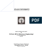 M.tech. (RF & Microwave Engineering)