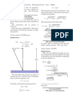 Momentum Practice Solutions