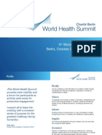 5 World Health Summit Berlin, October 20th - 22nd 2013