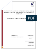 In Atmosphere Where Smoking Is Suggested As Bad/ Harmful To Health, What Motivates Consumers To Continue?