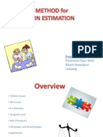 BCA Method of Protein Estimation