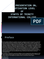 Presentation On The Motivation Level of TIC