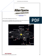 A-Z of Alien Species Active in Earths Evolutiona