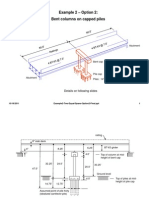 Example 2 - Option 2: Bent Columns On Capped Piles: Abutment