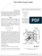 The Effect of Eccentricity On Brace-To-Gusset Angles