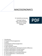 Pharmacogenomics: Dr. Santoshkumar - Jeevangi Associate Professor Dept. of Pharmacology MR Medical College Gulbarga