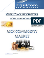 Weekly MCX Newsletter by Theequicom 30-December