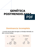 Clase de Genética Postmendeliana