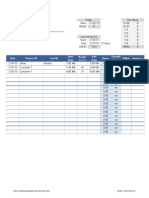 Time Tracking Template