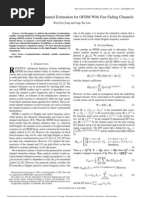 Pilot-Symbol Aided Channel Estimation For OFDM With Fast Fading Channels