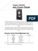 Country Curio Clock: Project 12231EZ