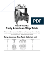 Early American Step Table: Project 18321EZ