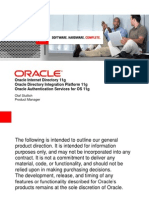 Oracle Internet Directory 11g Oracle Directory Integration Platform 11g Oracle Authentication Services For OS 11g