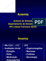 Anemia e Neoplasias Mieloproliferativas