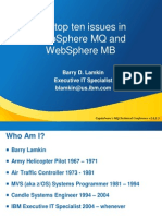 The Top Ten Issues in WebSphere MQ and WebSphere MB