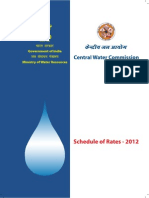 Central Water Commission - Schedule of Rates 2012