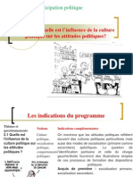 Thème 4 - Quelle Est L'influence de La Culture Politique Sur Les Attitudes Politiques