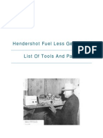 List of Parts and Tools Hendershot Generator PDF