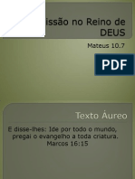 A Missão No Reino de DEUS