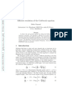 Efficient Resolution of The Colebrook Equation: Didier Clamond Laboratoire J.-A. Dieudonn E, 06108 Nice Cedex 02, France